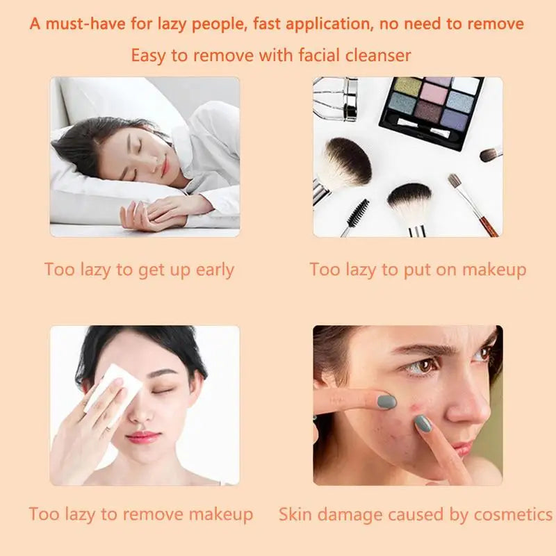 Crema hidratante facial con vitamina C para la piel, crema de esencia con efecto iluminador y reafirmante, cinco ingredientes con vitamina C, ligera