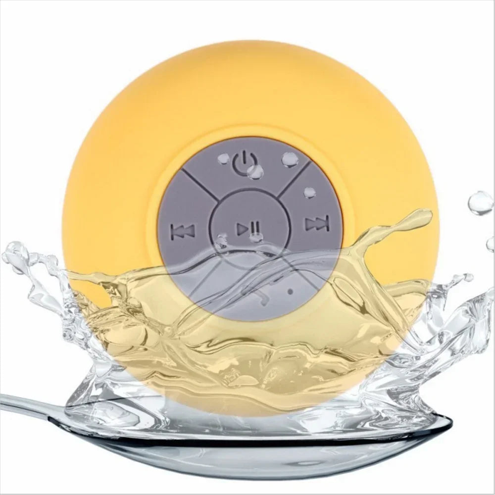 Altavoz Bluetooth inalámbrico resistente al agua con ventosa para coche y ducha.