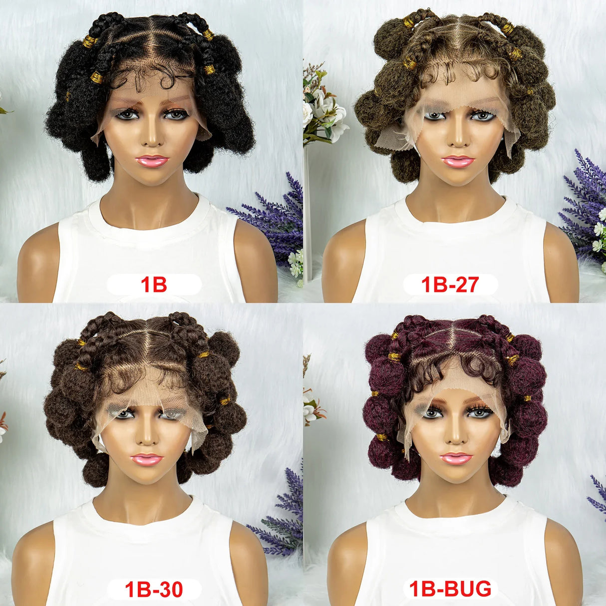 Bantu Knotless Box Braids Wig | Full Lace African Braiding Hair
