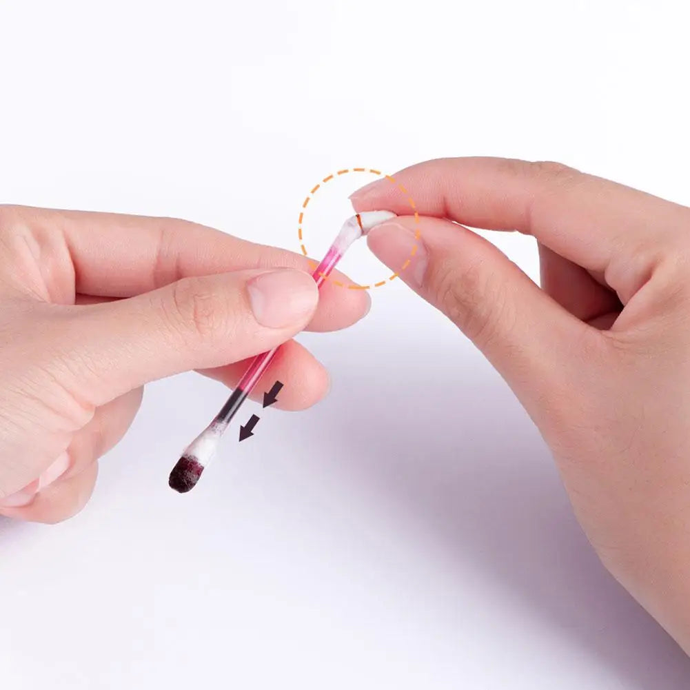 20cs/Set Liquid Lipstick Non-Stick Cigarette Tattoo Swab Cotton Makeup Waterproof Moisturizing Lip Gloss Portable Design Ko M6Y4