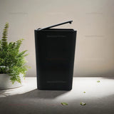 10L Bathroom Trash Can Small Garbage Bin with Press Top Lid for Toilet Bedroom Living Room Plastic Wastebasket with Pop-up Lid
