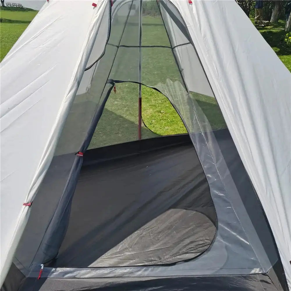 Ultralight Pyramid Tent‘s Inner Tent Outdoor Rodless Summer Mesh Tent Portable Backpacking Hiking Camping Teepee Inside Tent - Lootquake