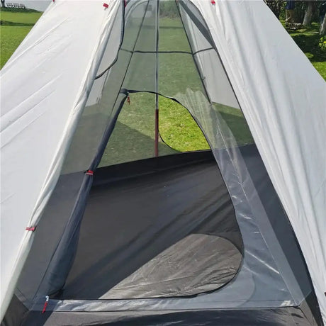 Ultralight Pyramid Tent‘s Inner Tent Outdoor Rodless Summer Mesh Tent Portable Backpacking Hiking Camping Teepee Inside Tent - Lootquake