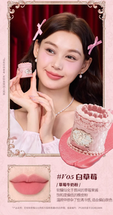 Flowerknows Strawberry Cupid Lipstick Cake Matte Velvet Lipgloss Lip Mud Makeup Korean Flower Know Lip Cream For Girls&Women