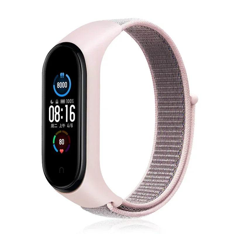 Bracelet For Mi Band 6 7 Strap Nylon Sport loop watch Belt Pulseira Correa Mi band 4 Wristband for xiaomi Mi band 5 4 3 Bracelet - Lootquake