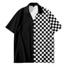 Mens Designer Clothes Black and White Dot Print Shirts Oversized Summer Travel Hawaii Beach Hawaiian Harajuku Camisa Masculino - Lootquake