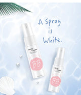 Crema BB en spray de 20 ml para base de maquillaje, blanqueadora, hidratante, antiadherente, iluminadora y corporal.