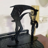 Kiss-Horse Sculpture Modern Statue Rustic Metal Art Men Gift Horse Decor Simple And Classic Design Ornaments