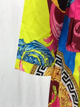 2024 Spring Summer New Cross-border Wishdress Women's Clothing Artistic Printing Plenty Folds Seven-half Sleeves Long Dress - Lootquake