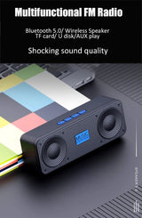 Altavoz inteligente creativo inalámbrico Bluetooth S18, audio para teléfono móvil, computadora, subwoofer para exteriores, radio conveniente