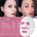 Mascarilla facial de colágeno hidratante, control de grasa, iluminadora, cuidado de la piel, reduce los poros, 1/3/5/10 unidades