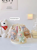 Labubu Pendant Display Box Rotating Transparent Labubu Doll Handmade Storage Display Stand Decorat Ornaments Collection Gifts