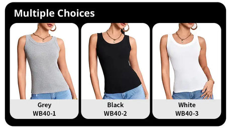 European and American Yards Ladies Suspender Vest Sleeveless Top Solid Color Sexy Thread Bottoming Thin Vest Four Seasons Essent - Lootquake
