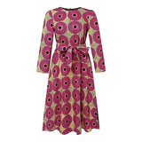 Plus Size 5XL VONDA Bohemian Maxi Long Dress 2024 Women Printed Sundress Fashion Long Sleeve Vestidos Casual Loose Robe - Lootquake