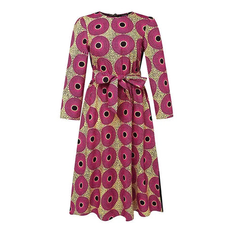 Plus Size 5XL VONDA Bohemian Maxi Long Dress 2024 Women Printed Sundress Fashion Long Sleeve Vestidos Casual Loose Robe - Lootquake