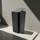 10L Bathroom Trash Can Small Garbage Bin with Press Top Lid for Toilet Bedroom Living Room Plastic Wastebasket with Pop-up Lid