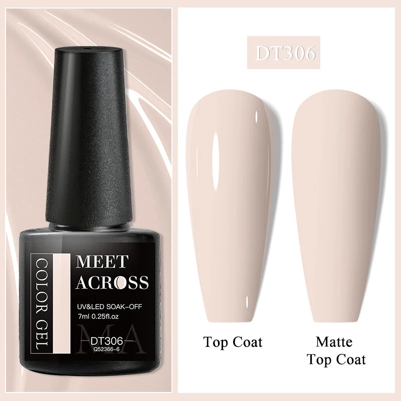 7ml Milky Jelly White Gel Nail Polish Natural Luster Long Lasting Nail Art All for Home DIY Manicure Soak Off UV LED Gel Vernis