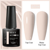 7ml Milky Jelly White Gel Nail Polish Natural Luster Long Lasting Nail Art All for Home DIY Manicure Soak Off UV LED Gel Vernis