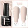 7ml Milky Jelly White Gel Nail Polish Natural Luster Long Lasting Nail Art All for Home DIY Manicure Soak Off UV LED Gel Vernis