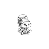Nuevo dije de rana perezosa de plata 925 con forma de animal, pato, cerdo, oso, compatible con pulsera original, decoración, colgante para mujer, regalo de joyería
