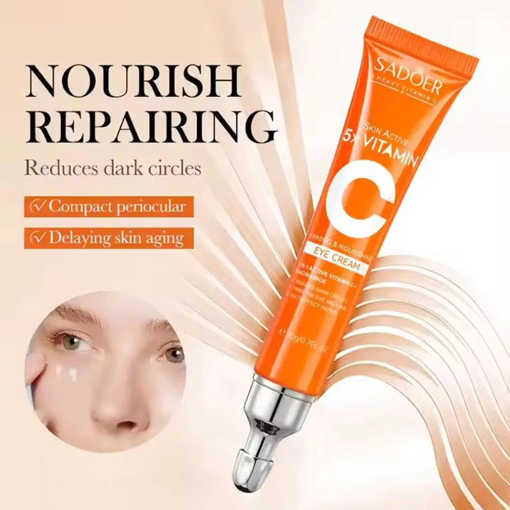 5xVitamin C Facial Cleanser,lotion,eye Cream,face Serum Whitening Brightening,Reduce Dullness Of Skin Tone Skin Care Products