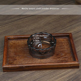 Mocha pot powder dispenser, fabric powder dispenser, powder pressing and filling tool