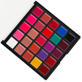 Paleta de 25 labiales de colores resistentes al agua, pigmentos de larga duración, hidratantes, cosméticos, brillos de labios, cosméticos profesionales.