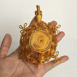Sculpture Handmade Turtle Statue Woven Collectible Aluminum Wire Tortoise Figurine Crafts Cartoon Turtle Retro Ornaments