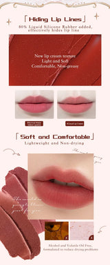 Flower Knows Strawberry Rococo Series Cloud Lip Cream Gloss à lèvres longue tenue Velvet Lip Tint Rouge à lèvres pour femmes Cosmétique