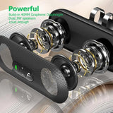 Altavoz Bluetooth 5.4, kit manos libres para coche, clip para visera, receptor de audio inalámbrico, altavoz, reproductor de música a todo volumen, micrófono dual