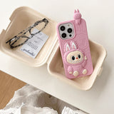 Cartoon LaBubu Monsters Toy Case Soft Silicone Phone Case