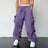 Harajuku Oversized Cargo Parachute Pants Men Streetwear Vintage Y2k Hip Hop Wide Leg Joggers Baggy Casual Sweatpants Techwear - Lootquake