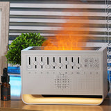 Altavoz Bluetooth 4 en 1 con LED de ruido blanco, ayuda para dormir con ruido blanco, luz nocturna con 8 sonidos de la naturaleza, humidificador de aromaterapia