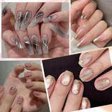 LILYCUTE 5ml Liner Gel Nail Polish UV LED Nail Art Paint Gel Gorgeous Glitter French Effect Semi Permanent Nail Painting UV Gel