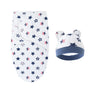 Baby Blanket Hat Set Cartoon Printed Cotton Newborn Swaddle Adjustable Infant Blankets Wraps Applicable All Seasons 0-6 Months