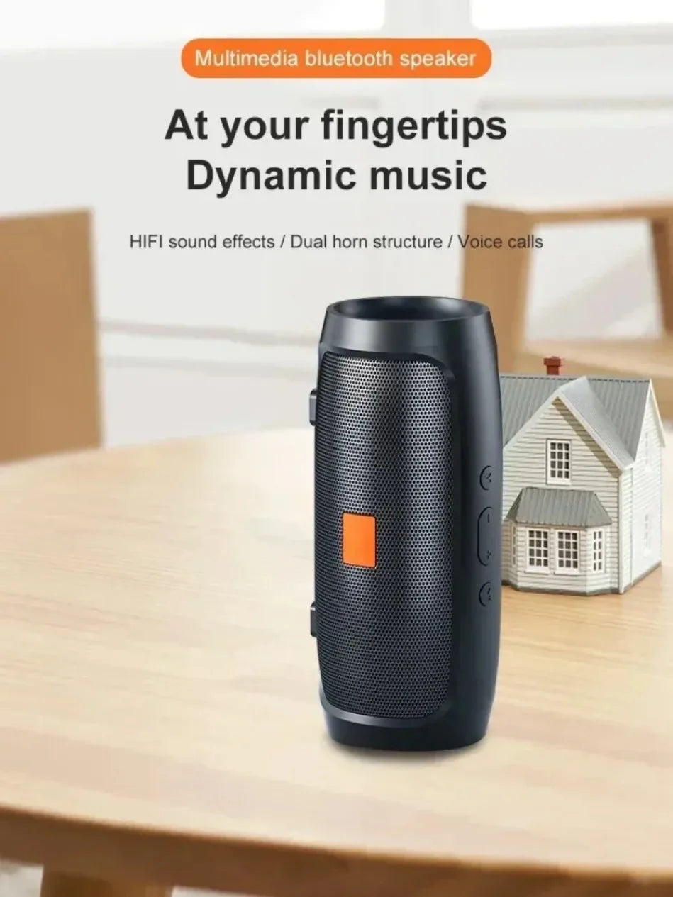 Enceinte Bluetooth Dushoo, diffusion vocale FM, caisson de basses portable, enceinte sans fil, double haut-parleur stéréo d'extérieur, lecture TF-SB