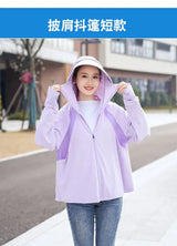 Ice Silk Sun UPF 50+ UV Protection Jacket Big Brim Thin Ice Silk Sun Protection Jackets UV Protection Hooded Windbreaker 4XL 5XL - Lootquake