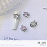 Light Luxury Charms Luxury Nails DIY Nail Charms Japanese Style Pink Jewel Nails Decor Manicure Ornaments Alloy
