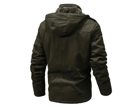 Winter Men's Warm Padded Jackets Fashion Men Fleece Lined Thermal Hooded Coats Men Mountain Ski Windbreaker Jackets Clothing - Lootquake
