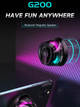 Enceinte Bluetooth portable Edifier HECATE G200, éclairage RGB, haut-parleur magnétique BT5.3, mini caisson de basses, autonomie de 7 heures, support pour téléphone