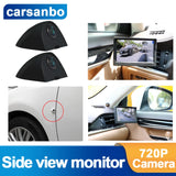 Monitor de espejo Carsanbo HD de 5 pulgadas para coche, sistema de visión lateral digital con cámara de visión nocturna de 720P, punto ciego, accesorios impermeables