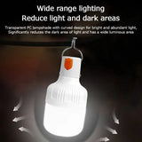 2pcs Rechargeable LED Indoor Outdoor Emergency Hookup Portable Lights with Battery Flashing Lights Barbecue Tent Camping Lights - Lootquake