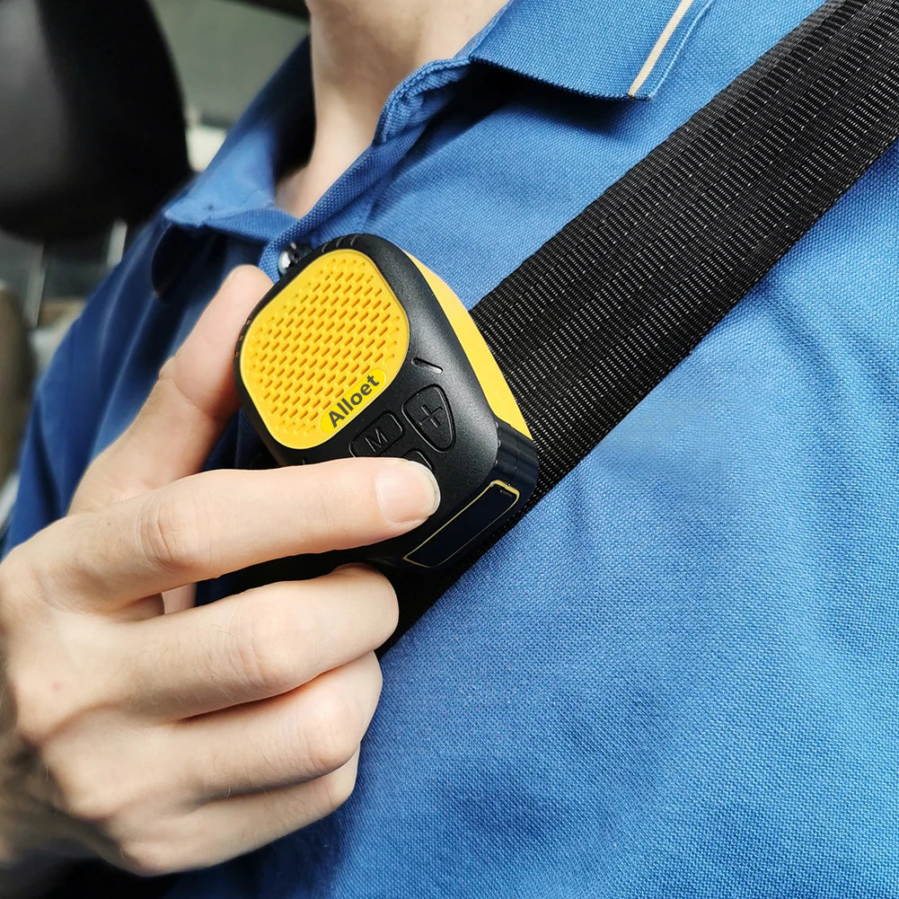 Altavoz portátil inalámbrico con Bluetooth 5.3 y correa magnética con clip, pequeño para ciclismo y senderismo.
