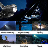 1000000LM XHP360 High Power Fishing Headlamp Rechargeable Light Headlight Camping Hiking Led Flashlights Power Bank Head Lamp - Lootquake