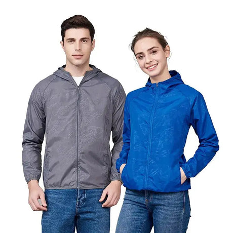 LNGXO Unisex Hiking Jacket Men Women Waterproof Quick Dry Camping Windbreaker Trekking Fishing Rain Coat Outdoor Anti UV Clothes - Lootquake