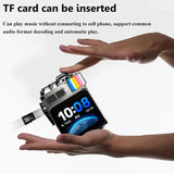 Mini haut-parleur Bluetooth intelligent à écran tactile, lecteur audio portable, appel mains libres sans fil, boîte à musique MP3, prise en charge de la lecture TF, contrôle par application