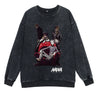 Anime Nana Osaki Round Neck Washed Pullover Casual 100% Cotton Men Women Hip Hop Harajuku Streetwear Vintage Sweatshirt - Lootquake