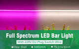 Grow Light 220V Full Spectrum LED Bar Light for Plants 50cm Phyto Lamp for Plant Veg Flowers Greenhouse Tent 4000K 380-780nm - Lootquake