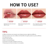 Lip Gloss Semi-Matte 8Colors Long-lasting Velvet Non-drying uitable for all skin moisturizing lipgloss plump lip brown Cosmetics