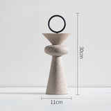 Abstract Geometric Sandstone Statue Art Ornaments Entrance Living Room TV Cabinet Desktop Home Decoration Creative Resin Crafts